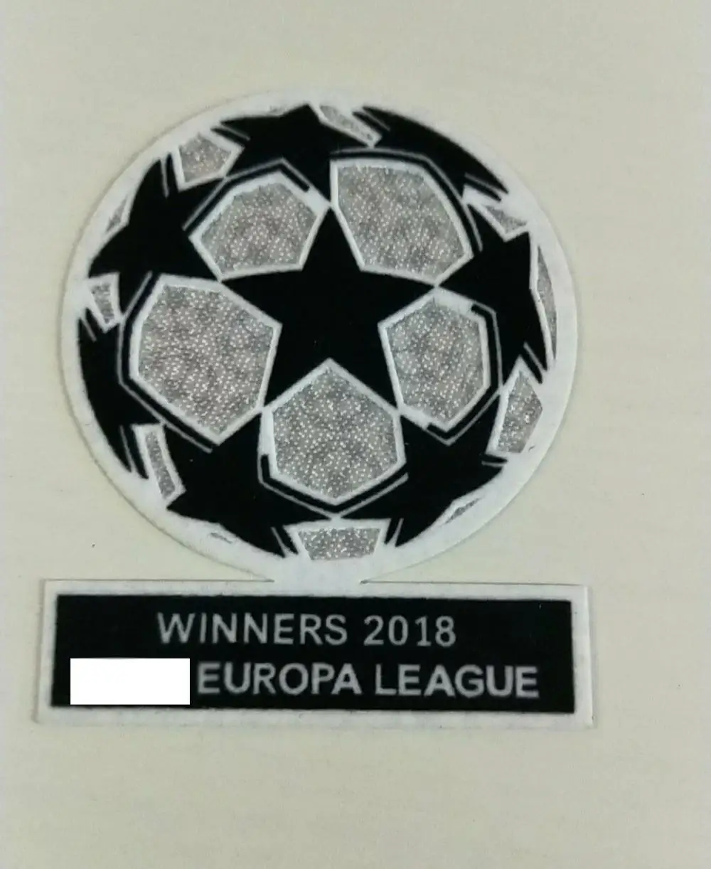 Бархатные победители Европа Лига патч и уважение с Save The Children спонсор значок теплообмена футбольная нашивка значок - Цвет: Champions 2018