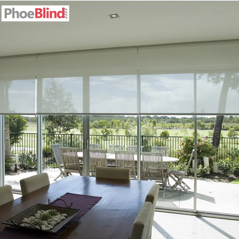 

Sun shading sunscreen roller blinds