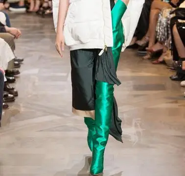 New Fashion All kinds of Colour PU Over-the-Knee Shoes Pointed Toe Super High Women's Shoes Thins Heels big size Women's Boot Women's Shoes