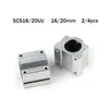 Sc16uu Sc20uu 2/4pcs Linear motion ball bearings cnc parts slide block bushing for 16/20mm linear shaft guide rail CNC parts ► Photo 1/5