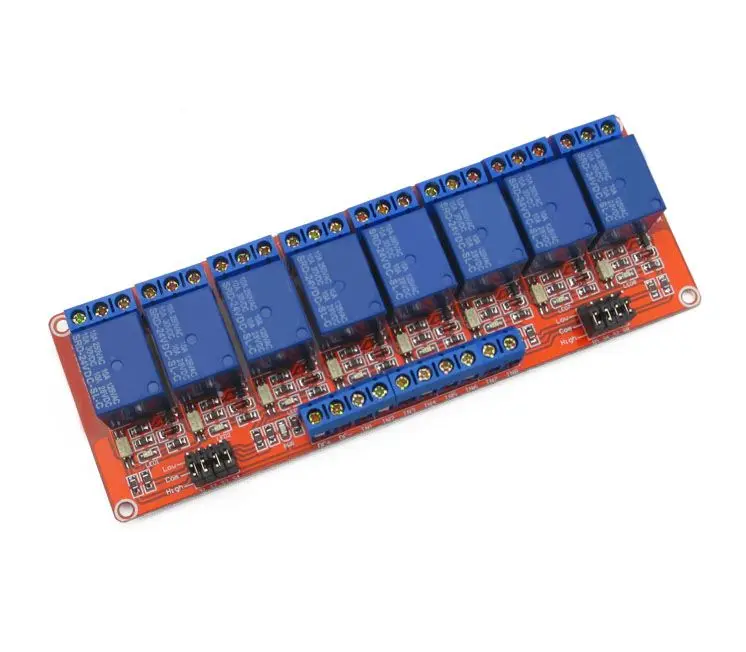 

1pcs 8 load way relay module 24V relay expansion board suport high or low trigger Free shipping
