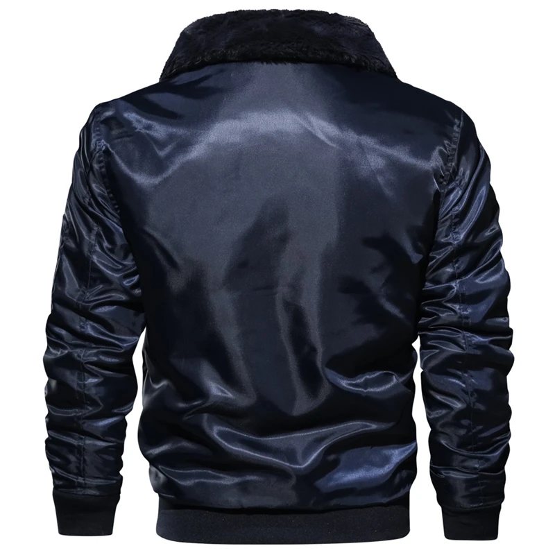New Autumn Winter Jacket Men MA1 Tactical Pilot Bomber Jacket Men Warm Military Jacket Fur Collar U