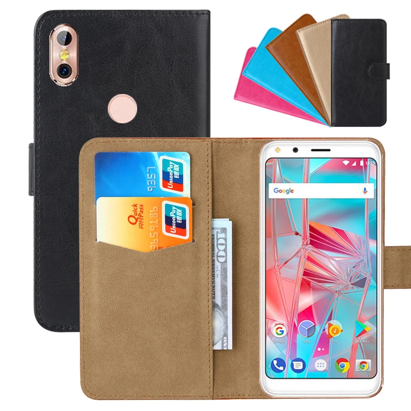 

Luxury Wallet Case For BQ BQ-5301 Strike View PU Leather Retro Flip Cover Magnetic Fashion Cases Strap