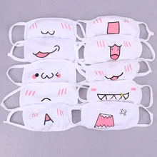 1PC Cute Anime Cartoon Mouth Muffle Face Mask Unisex Style Cover Cycling Anti Dust Cotton Facial Protective Cover Masks