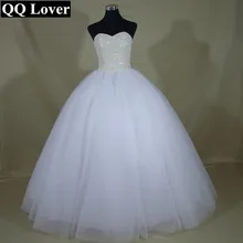 QQ Lover 2017 New Contrast Color Luxury Beaded Ball Gown Wedding dress Bridal Gown Custom made Plus Size Vestido De Noiva