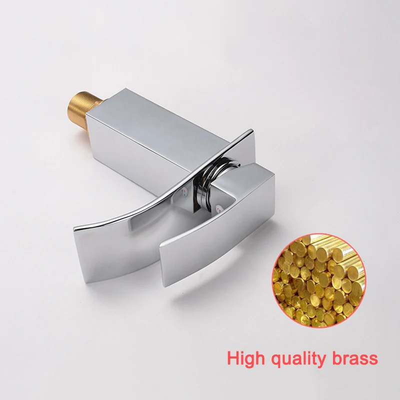 

Square Wide Mouth Faucet Copper Alloy Faucet for Bathroom Basin MAL999