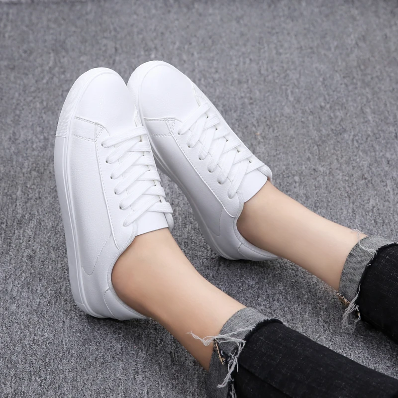 Les 2018 Kl Plat Femmes White Chaussures Casual Lacent Dames Automne Vulcaniser Kilobili Pour Oxford Sneakers 9867 Blanc Appartements i 6wdqHna