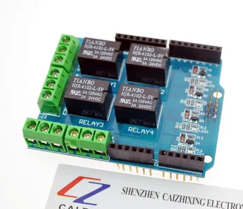 

4 channel 5v relay shield module, Four channel relay control board relay expansion board for WAVGAT UNO R3 mega 2560