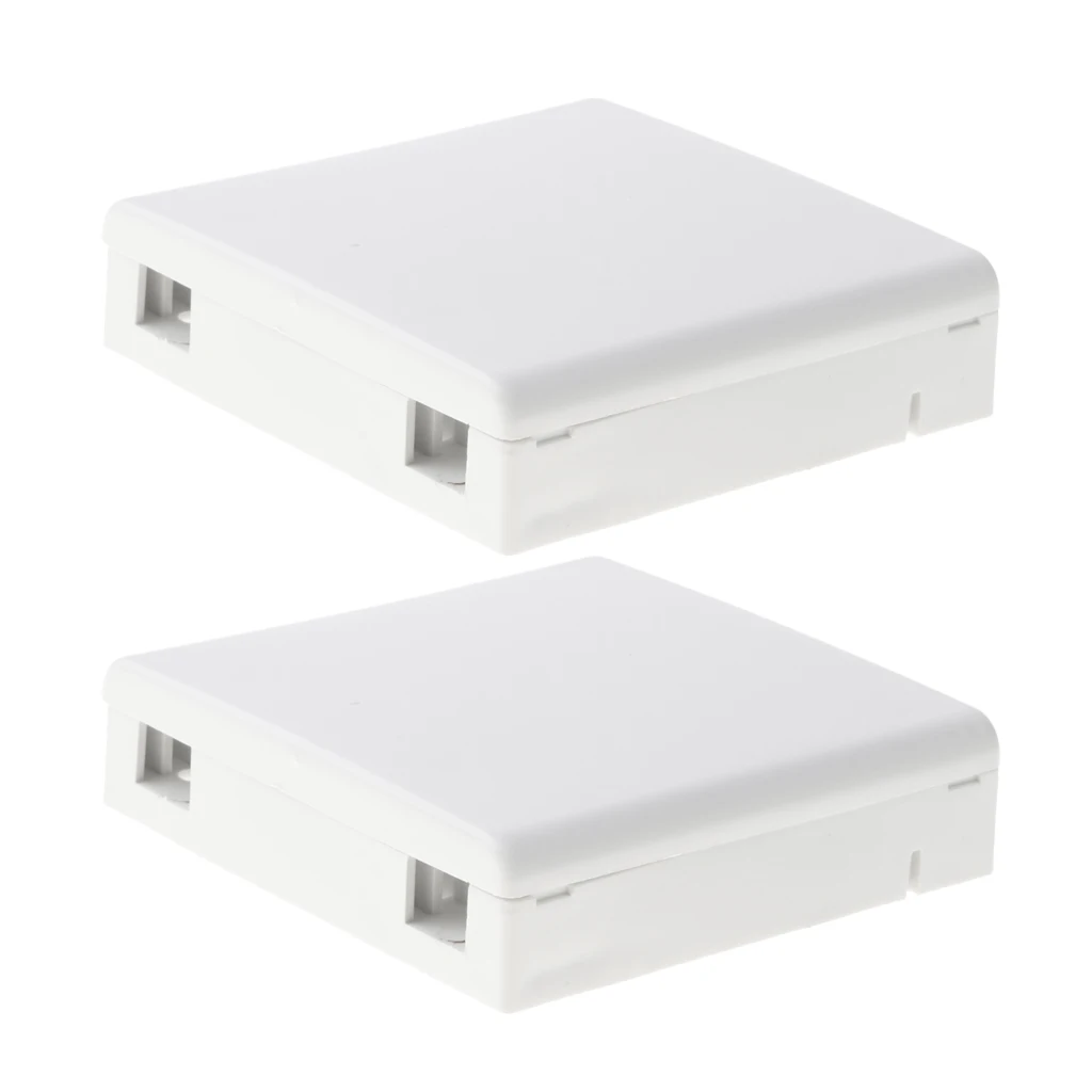 2x SC Fiber Optic Panel Terminal Junction Desktop Box 86 Information Panels 