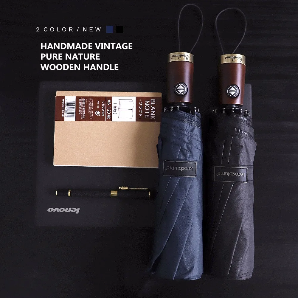 

Automatic Folding Umbrella Female Black Big Golf Male Rain Women Folding Strong Large Umbrellas Men Women Windproof 50RR058