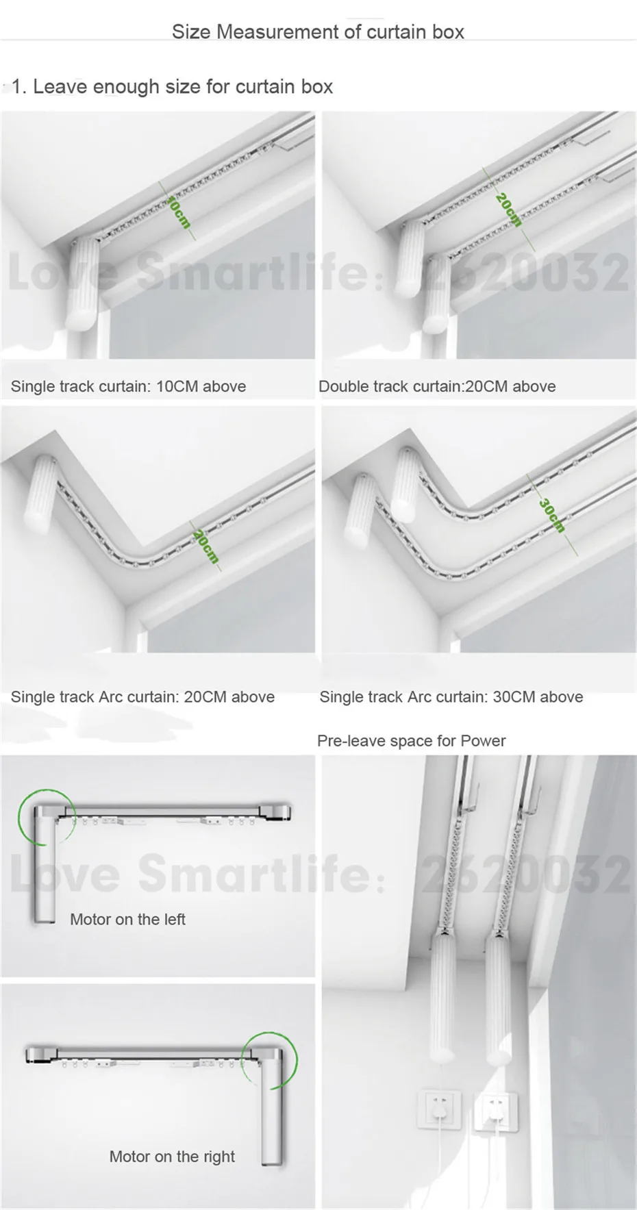 Dooya Super Quiet Curtain Track Smart Control System,Dooya DT52E 75W+3M or Less Track+DC2760,RF433 Remote Control,Home Automatic-29