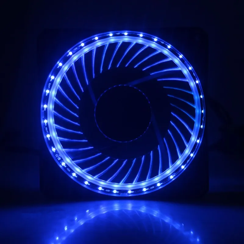 

100PCS Gdstime Quiet Computer Eclipse 120mm CPU Cooler 12V Blue LED Light Case Cooling Fan Mod