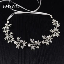 Серебряный золотой цвет кристалл жемчуг свадебный ободок аксессуары для волос цветы свадебные диадемы украшение для головного убора Hiar ювелирные изделия