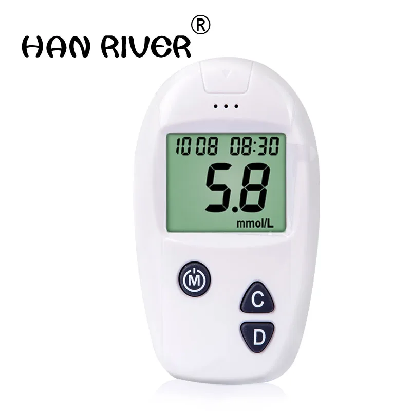 

2017 hot sale Glucose meter household electronic blood glucose testing instrument measuring glucose meter health detector