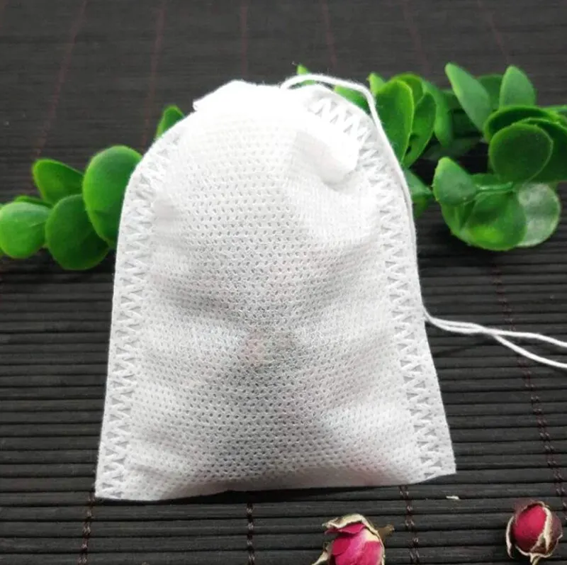 

50Pcs/Lot Teabags 6*8cm Empty Scented Tea Bags With String Paper For Herb Heal Seal Filter Loose Tea Kitchen Accessories