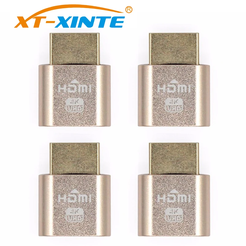 4pcs VGA Virtual Display Adapter HDMI 1 4 DDC EDID Dummy Plug Headless Ghost Display Emulator