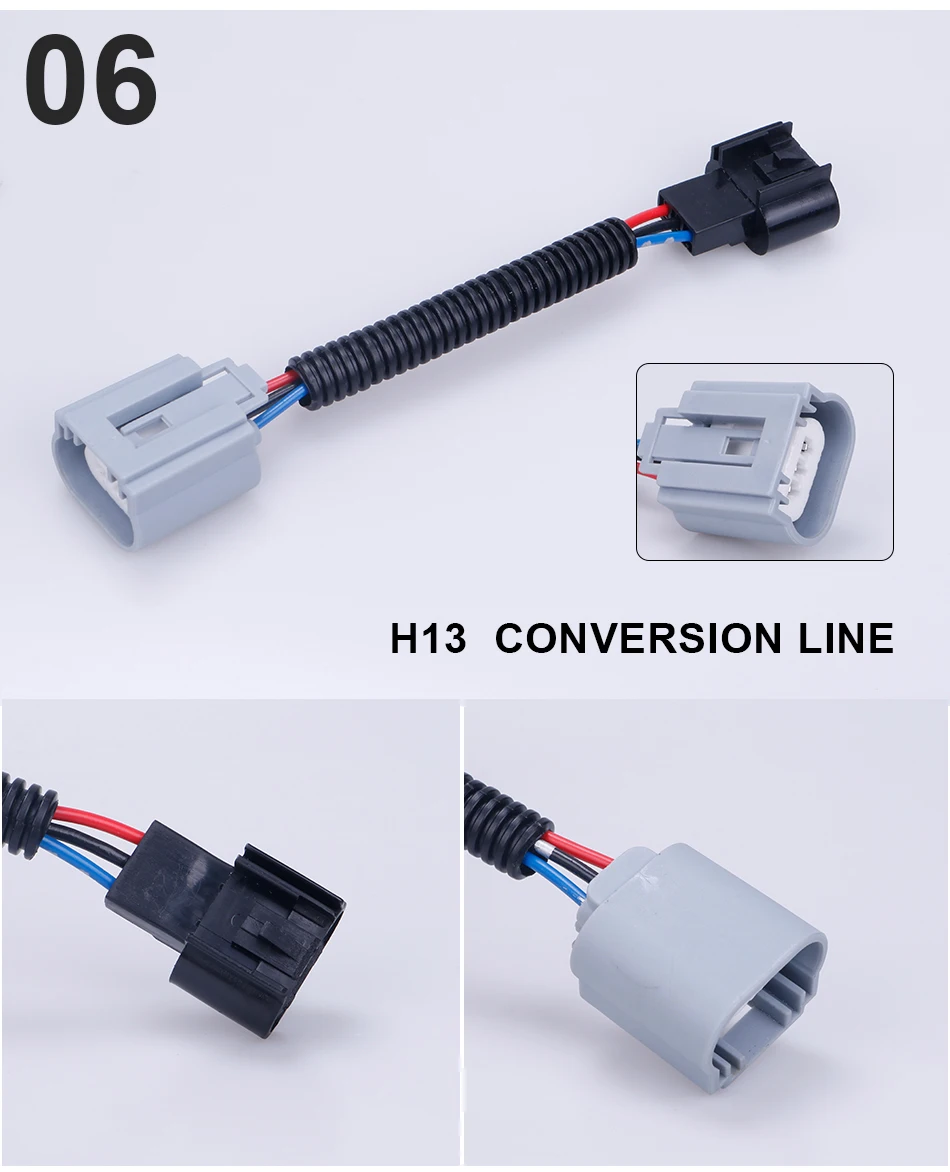 CARLitek 1 шт. комплект фар автомобиля разъем провода для светодиодные H1 H3 H4 H7 H11 H13 9006 9007 5202 лампы гнездо передачи линии