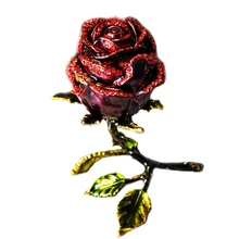 Rose Retro Jewelry Box European Ring Boxes Creative Princess Earrings Bracelets Necklaces Gift Organizer Zinc Alloy Storage Box