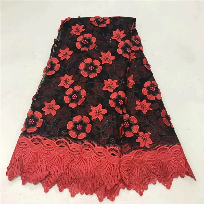 

African Lace Fabric 2018 Embroidered Nigerian Laces Fabric Bridal High Quality French Tulle Lace Fabric For Women !WD081005