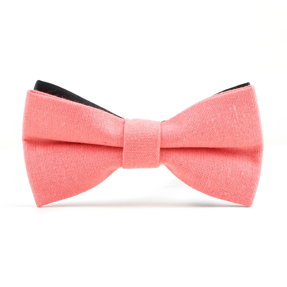Для мужчин регулируемый одноцветное Винтаж галстук-бабочка галстук Боути смокинг Луки вечерние подарок аксессуары хлопок галстук-бабочку