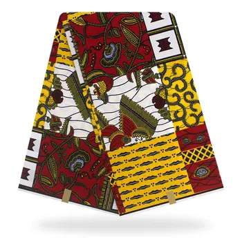 

New design Black African dress clothing,african wax cotton fabric vitenge for dress making 6 yard whole DF-140