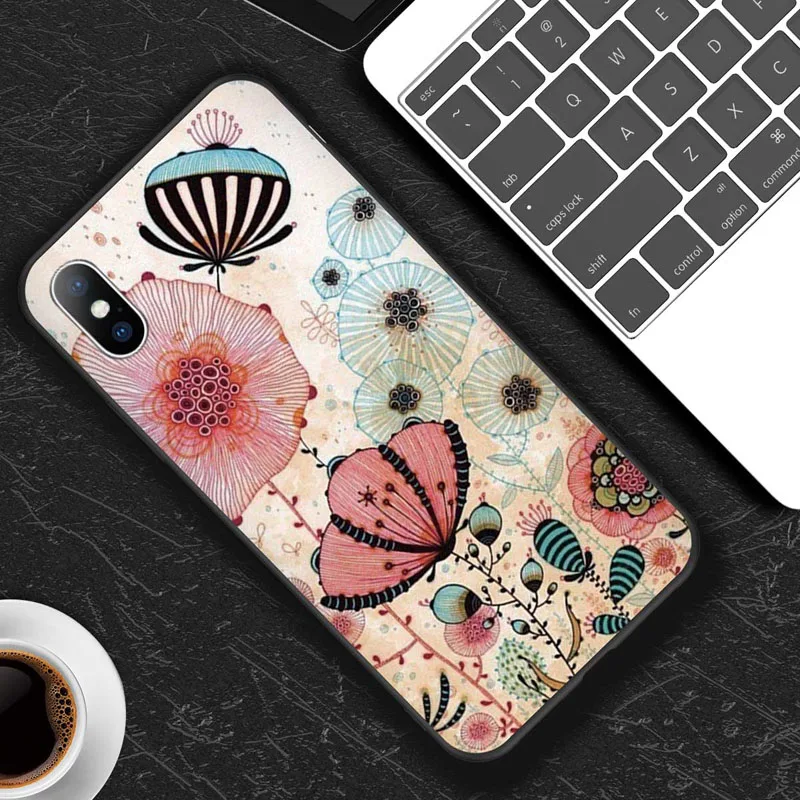 AC4524 USLION 3D мультяшный рельефный чехол для iPhone 11 Pro Max XR Xs Max Мягкий силиконовый чехол для телефона s для iPhone 6 6S 8 7 Plus 5 5S SE - Цвет: AC4524