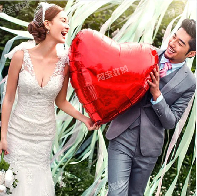 

20pcs 75cm Heart Shape Aluminum Inflatable Foil Balloons for Birthday Party Decorations Helium Balloon Globos Wedding Decoration