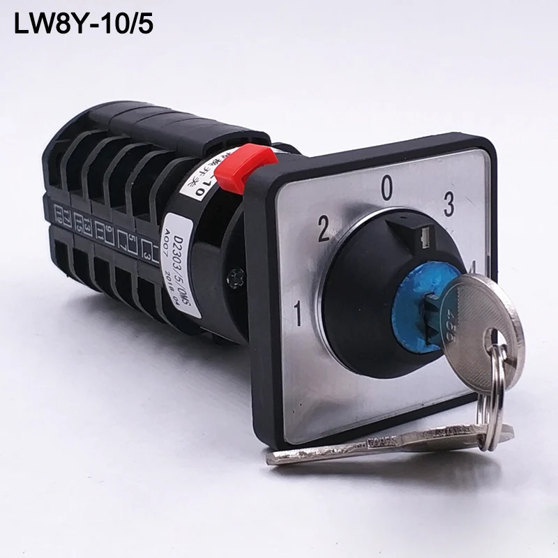 1pcs LW8Y 10 I23032/5 Rotary switch 5 Position 20 terminals universal electrical changeover