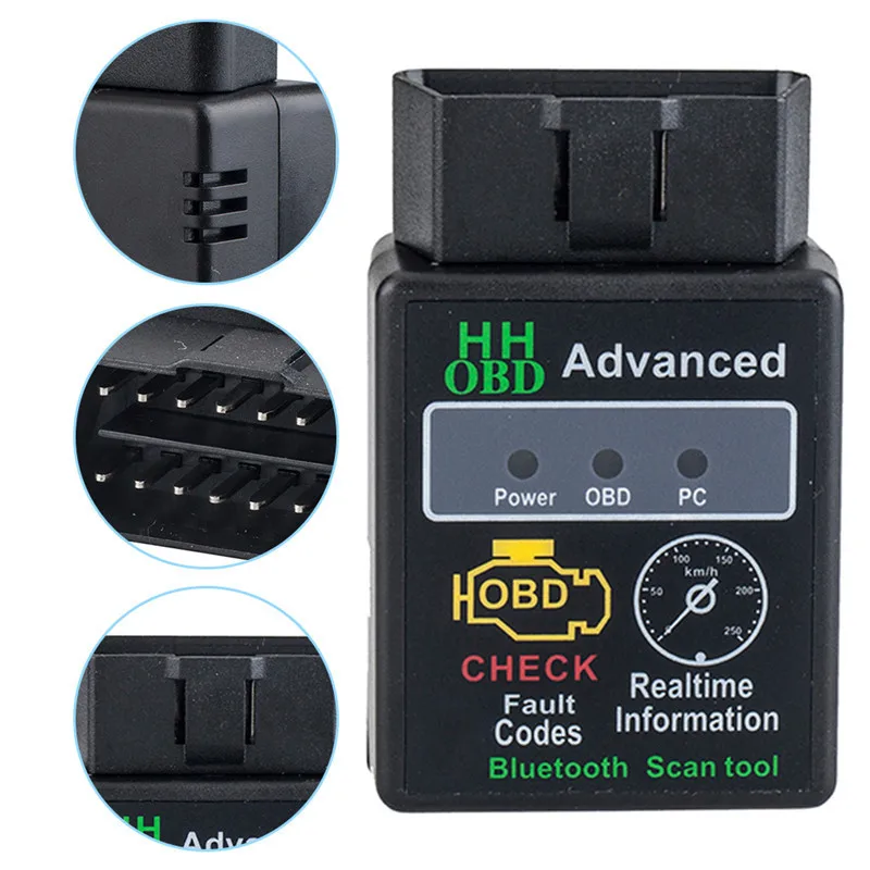 HH OBD Bluetooth ELM327 Bluetooth OBD 2 Car Fault Diagnostic Instrument