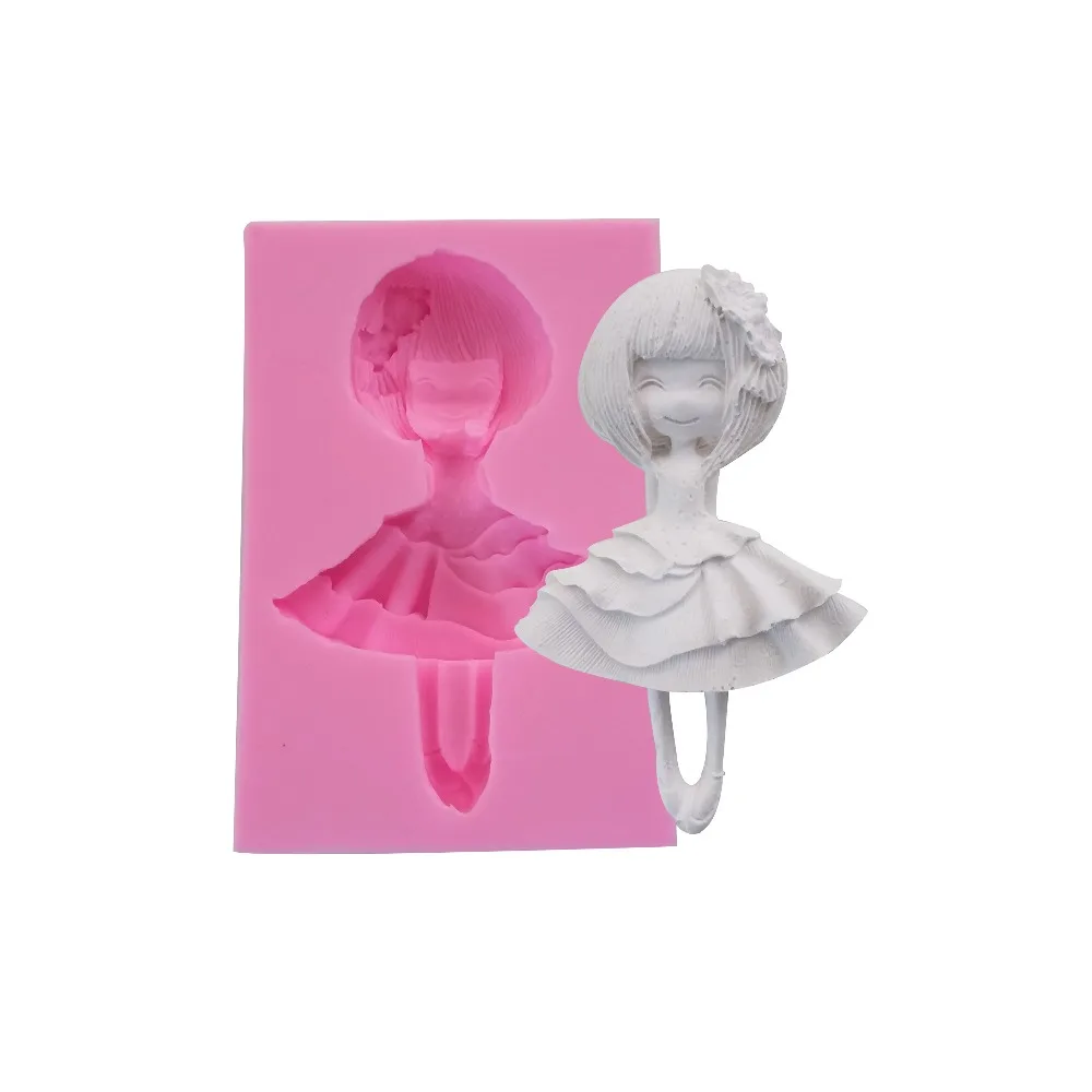 Smile Girl Cake Decorating Silicone Mould Chocolate Candy Fondant Molds