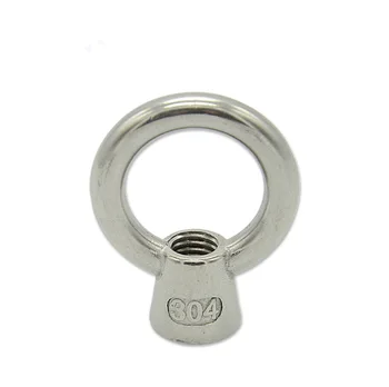 

Wholesale!20PCS/LOT SS304 Japanese Style M6 M8 M10 Marine Stainless Steel Lifting Eye Nut Rings Bolts A2-70 Fastener