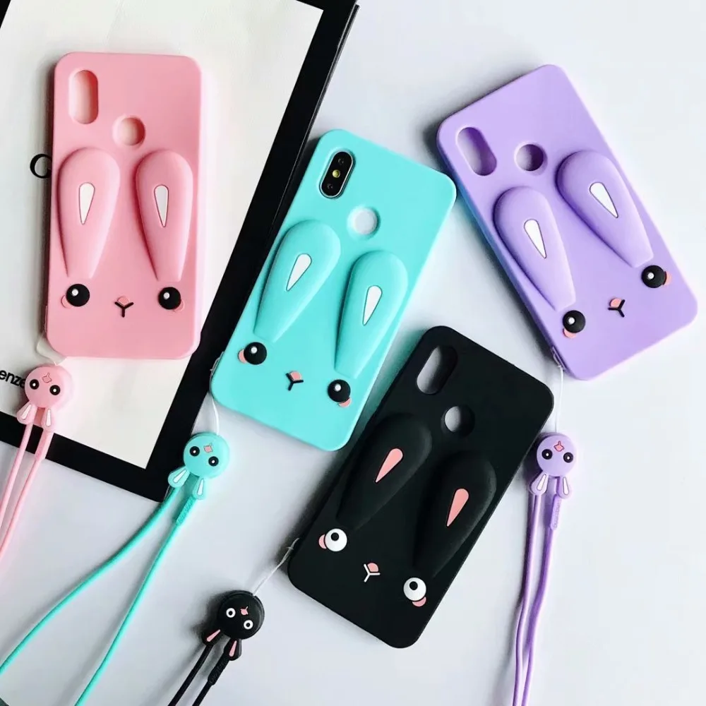 

Soft Silicon Cover For Xiaomi Redmi 5 Plus Case for Xiomi Redmi 5plus Case phone 3D Cartoon rabbit For Redmi 4A 4X S2 cases