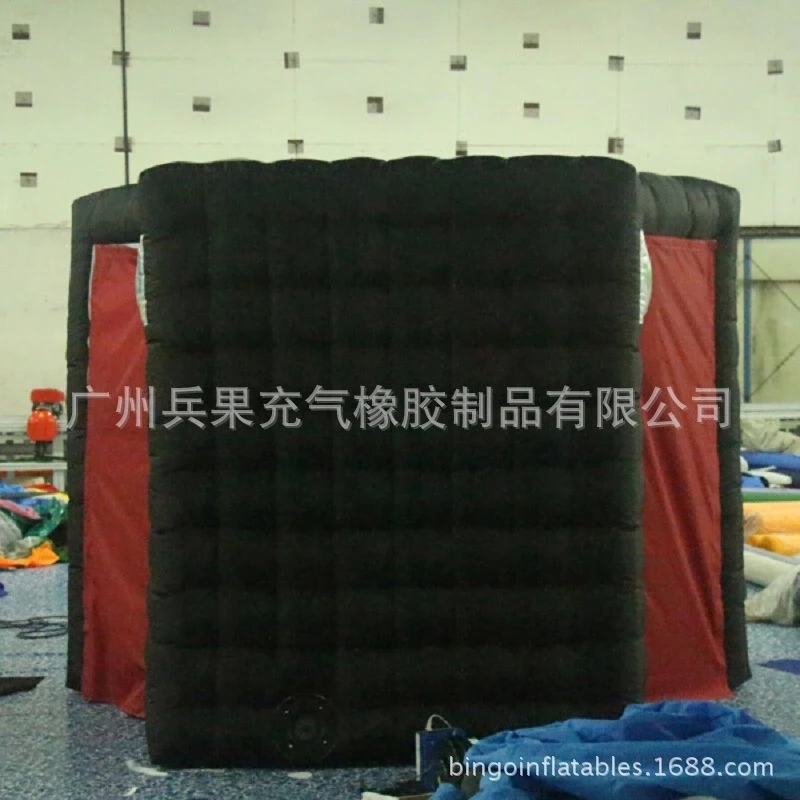 Специальная надувная фотостудия тент для фотостудий с черным цветом с красочной светодиодная световая игрушка палатка
