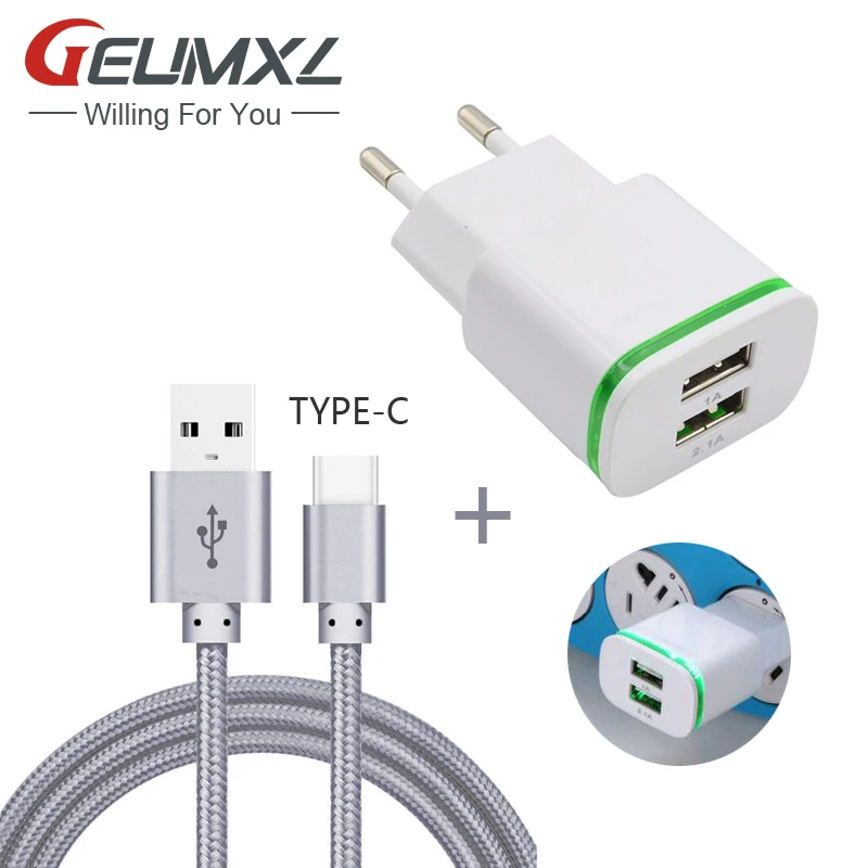 USB кабель GEUMXL с 2 портами и вилкой европейского стандарта 3 фута Тип C для UMiDiGi Z Pro UMI