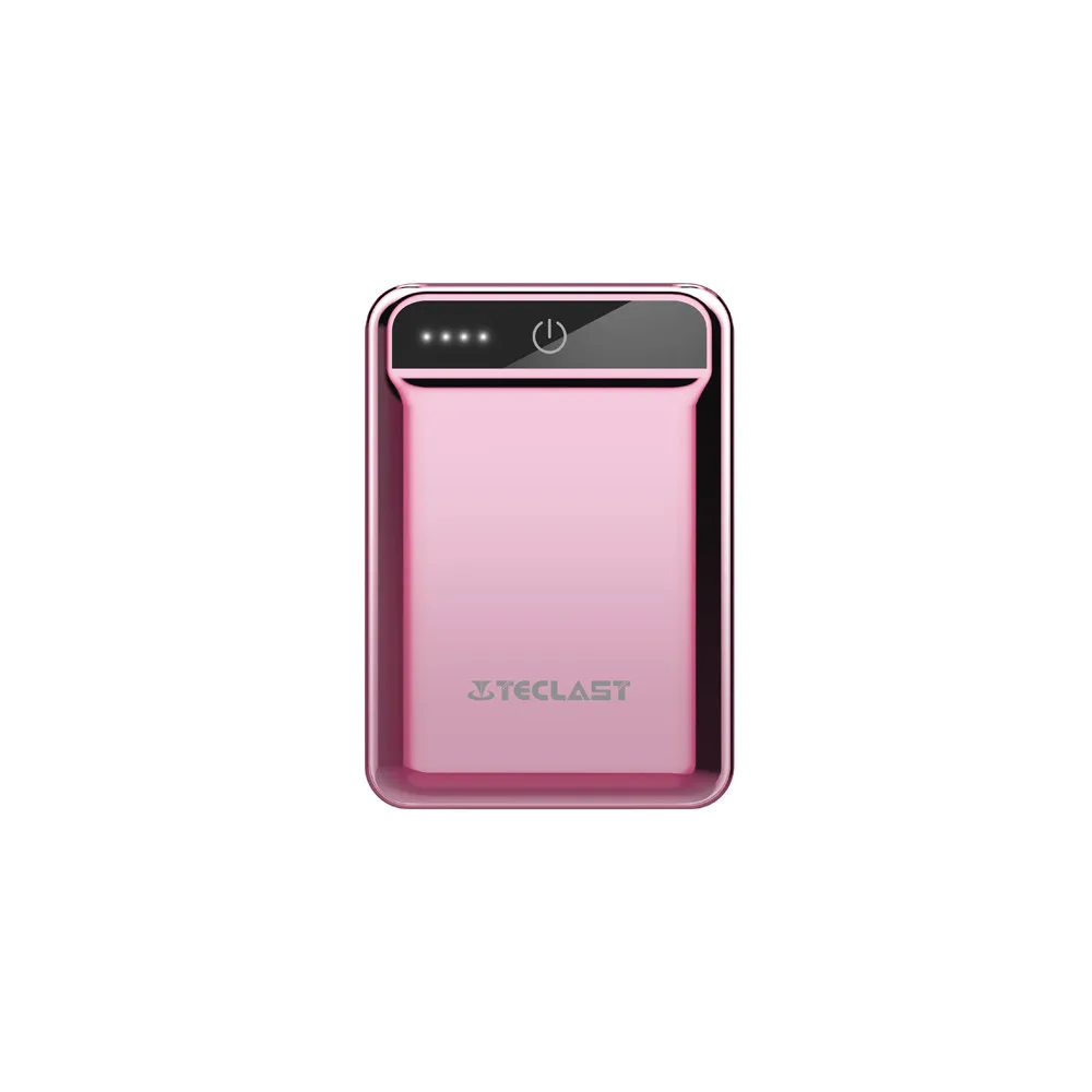 Teclast A10 мини 10000 мА/ч, Мощность мобильные аккумуляторы Dual USB Выход внешний Батарея Зарядное устройство для сотового телефона для Iphone 8 X быстрая Беспроводная зарядка - Цвет: Pink