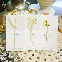 

Retro Kraft Paper Artificial Flower Greeting Card Diy Wish Invitation Envelope For Wedding Invitations Flower Envelope