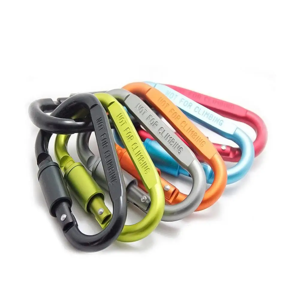 

Outdoor Rock Climbing Carabiner Rock Climbing 8th D Long Nut Lock Tactical Mountaineering Carabiner Rock Climbing Accessories