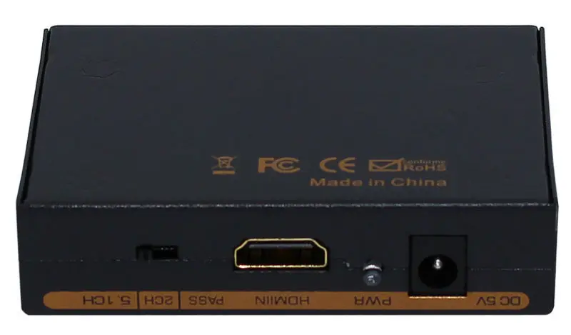 5 шт. HDMI конвертер аудио сплиттер HD 1080 P HDMI к HDMI аудио SPDIF + RCA L/R Extractor сплиттер с Питание адаптер