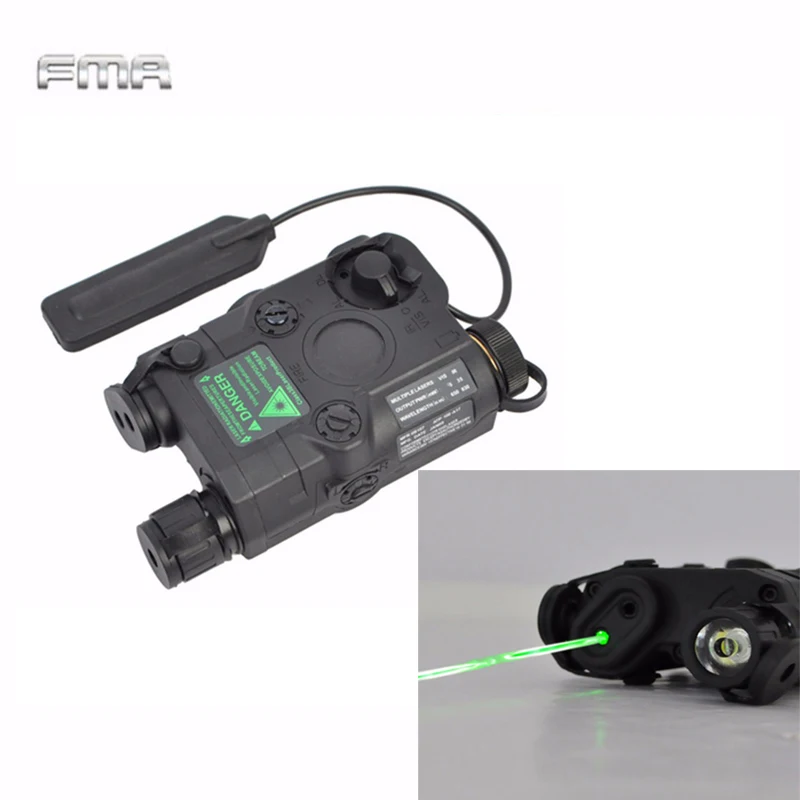 Laser com Led Iluminador para a Caça ao ar Tático Ponto Verde Branco Lanterna Tocha ir Livre Preto Tan Fma um – Peq-15