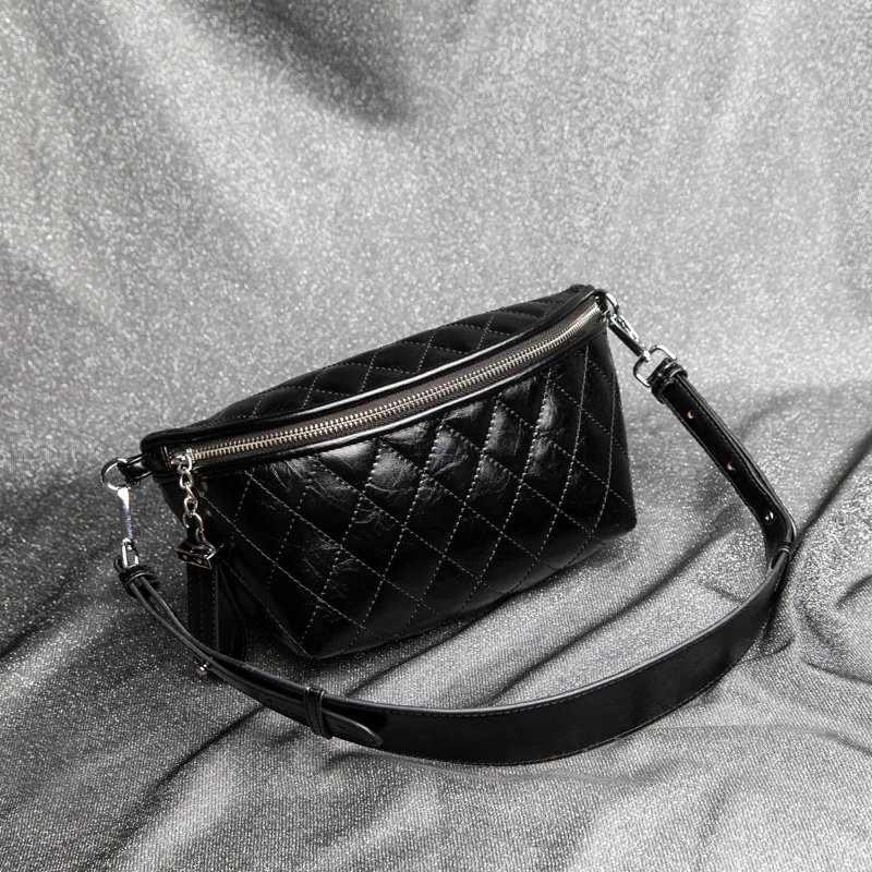 

Fashion Women Leather Waist Belt Bag Ladies Plaid Pattern Belt Pack Waist Bags Female Bags Travel Bag Waist Pack Bolsas Mujer