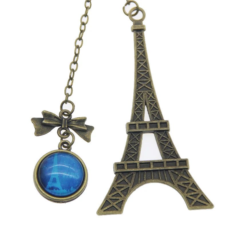 

2018 New Arrival Creative Classical Vintage Eiffel Tower Metal Bookmarks For Book Item Kids Gift Korean Stationery
