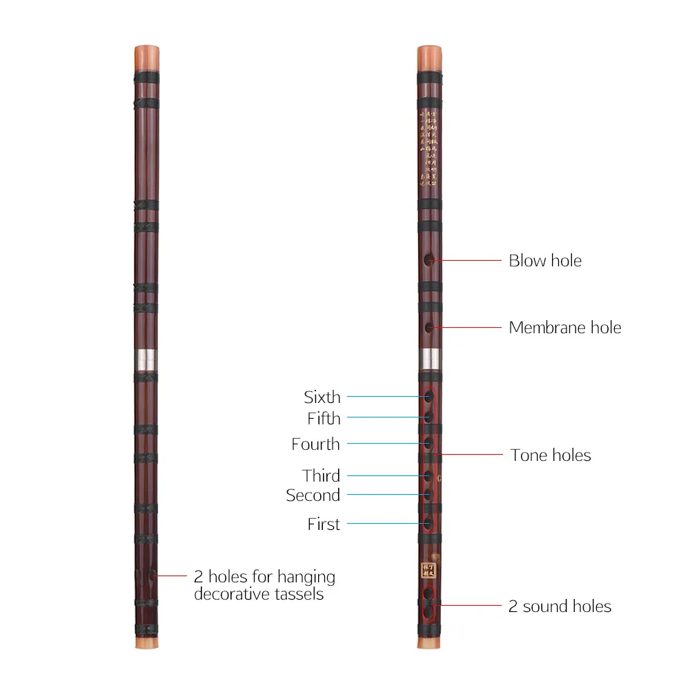 Новое поступление китайский традиционный инструмент Dizi горький Бамбуковые флейты с китайским узлом для начинающих C/D/E/F /g(опционально