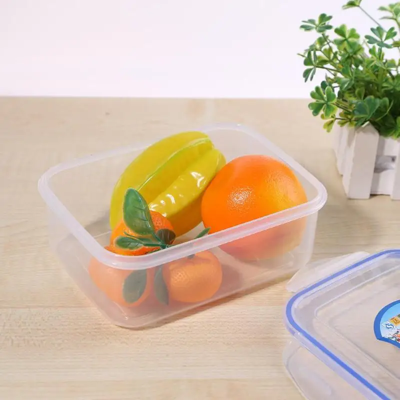 Microwavable коробка для хранения продуктов Bento, фруктов, овощей, свежести, герметичный квадратный прозрачный Ланч-бокс для пикника, Кухонный Контейнер