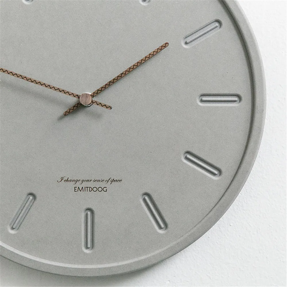 Chic Modern MDF Board Wall Clock Nordic Round Minimalist Fashion Gray Black Artistic Silently Suzuki Clock for Cafe Home Decor Chic Modern MDF Board Wall Clock Nordic Round Minimalist Fashion Gray Black Artistic Silently Suzuki Clock for Cafe Home Decor