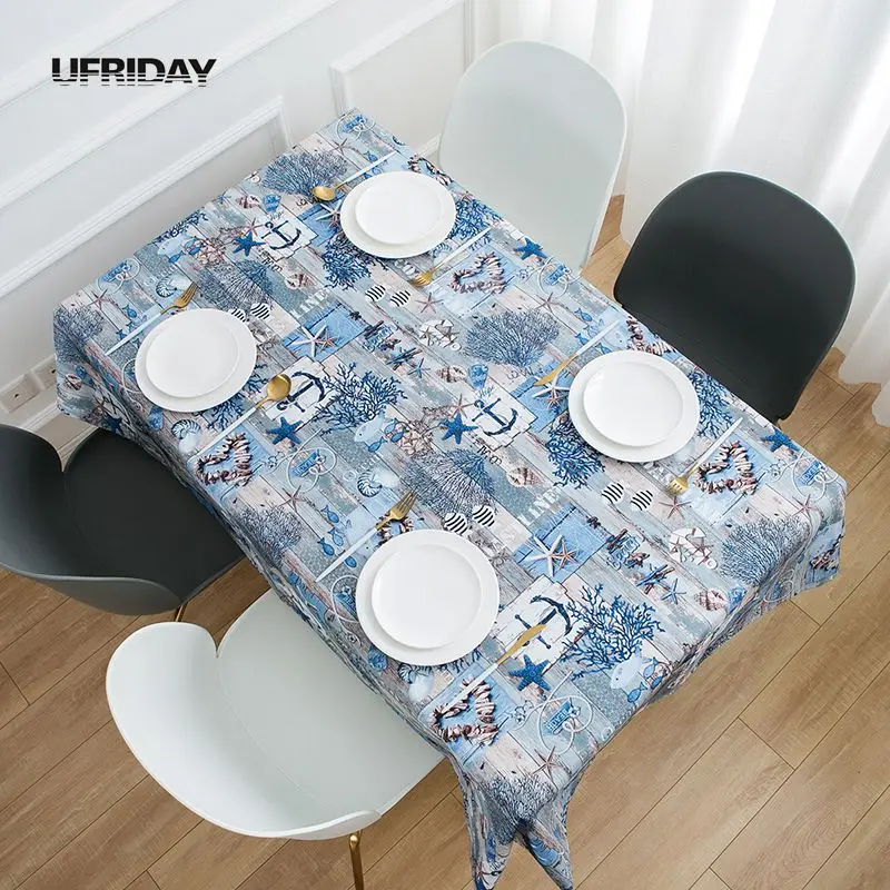

UFRIDAY Rectangular Tablecloth Home Decor Table Cloth High Quality Waterproof Tablecloth Underwater World Shabby Chic Tafelkleed
