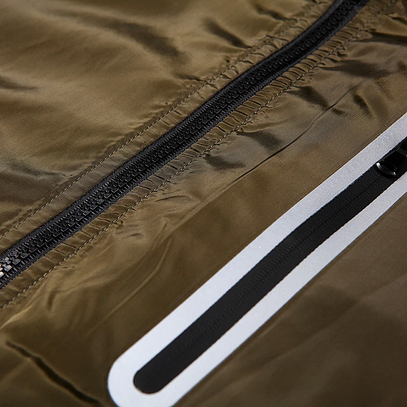 GLO-STORY Men's Hip Hop Windbreaker Double Wear Hooded Jackets Men Full Zipper Letter Casual Streetwear Jacket Coats MFY-6798 GLO-STORY Men's Hip Hop Windbreaker Double Wear Hooded Jackets Men Full Zipper Letter Casual Streetwear Jacket Coats MFY-6798