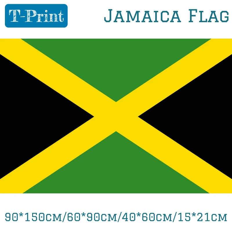 

90*150cm/60*90cm/40*60cm/15*21cm Jamaica National Flag and Banner Home Decor World Cup National Day Olympic Games