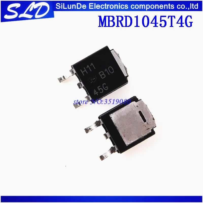 Бесплатная доставка 20 шт./лот MBRD1045 MBRD1045T4G MBRD1045CT B1045G TO252 SMD новая и оригинальная