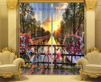 

Beautiful Blackout 3D Window Curtains Drapes For Living room Bed room Office Hotel Home Decorative Wall Tapestry Cortinas