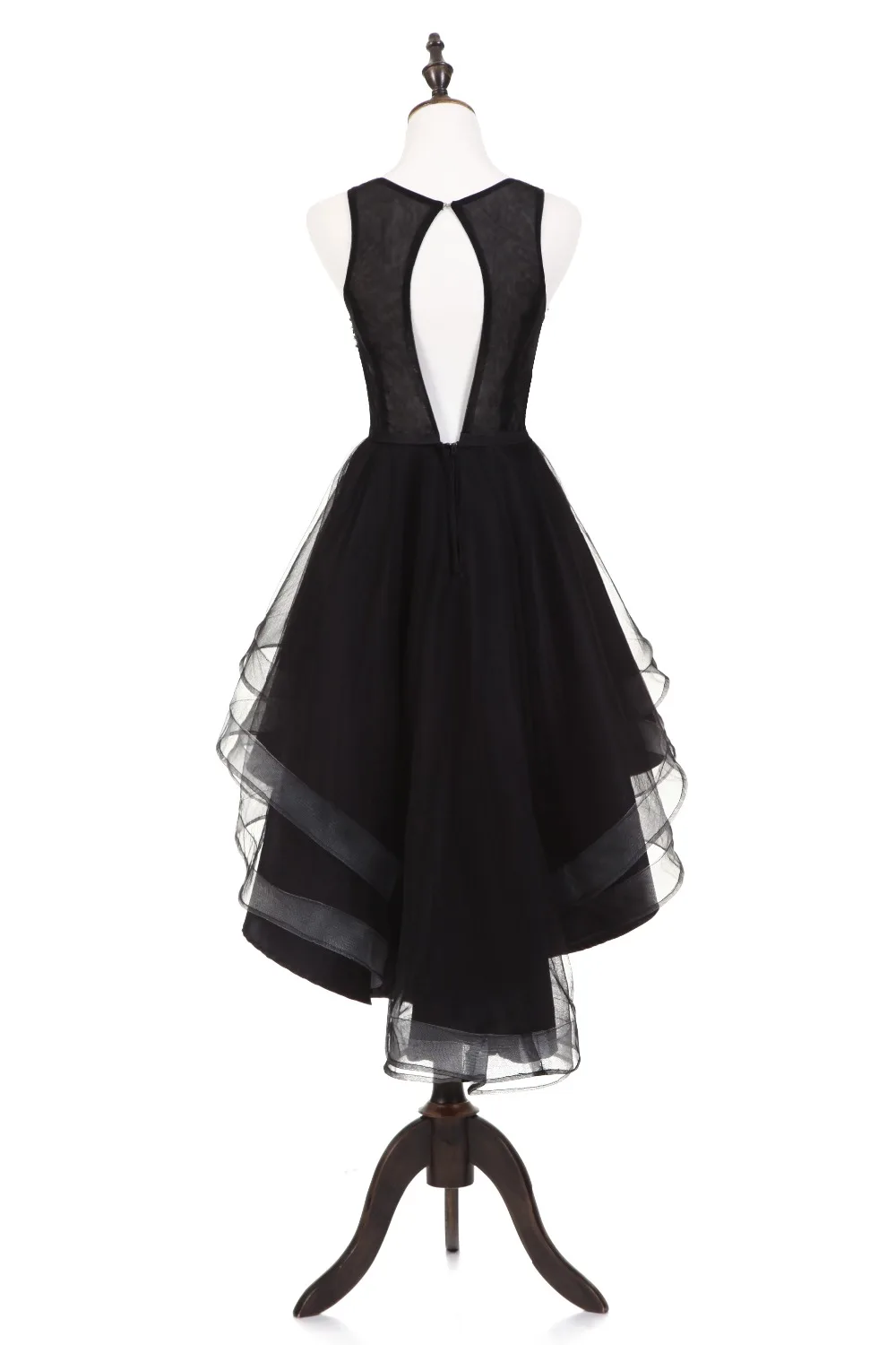 high low little black graduation dresses